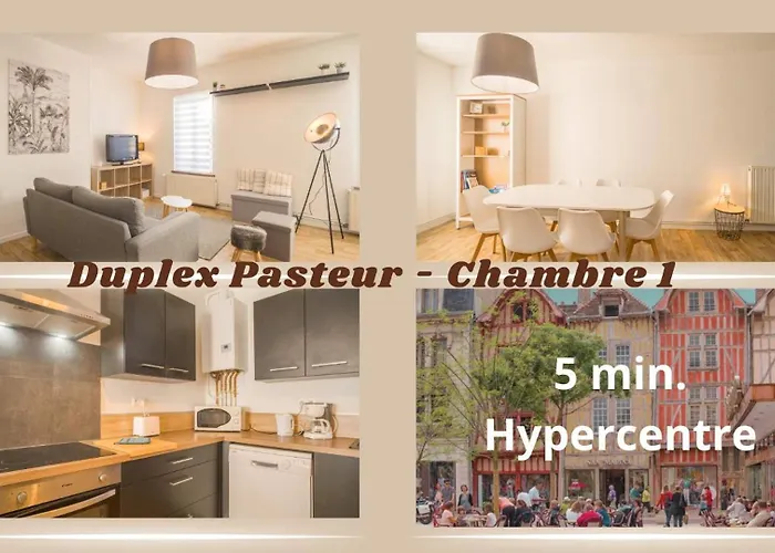 Duplex Pasteur - 1 - Privee Bed & Breakfast Troyes